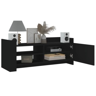 vidaXL Έπιπλο Τηλεόρασης Μαύρο 100x35x40cm Επεξ. Ξύλο