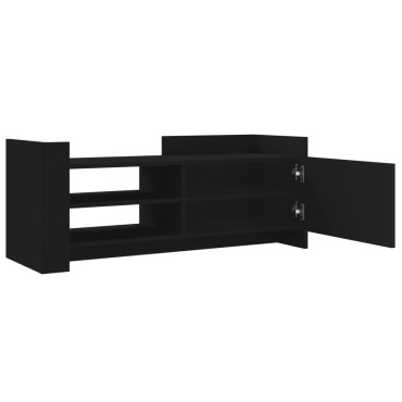 vidaXL Έπιπλο Τηλεόρασης Μαύρο 100x35x40cm Επεξ. Ξύλο