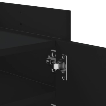 vidaXL Έπιπλο Τηλεόρασης Μαύρο 100x35x40cm Επεξ. Ξύλο