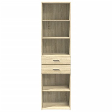 vidaXL Ντουλάπι Sonoma Δρυς 50x42,5x185cm από Επεξεργασμένο Ξύλο 1 τεμ.