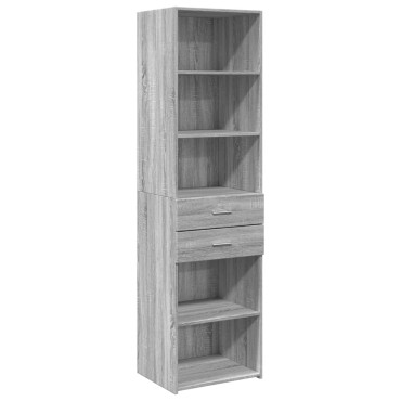 vidaXL Ντουλάπι Γκρι Sonoma 50x42,5x185cm από Επεξεργασμένο Ξύλο 1 τεμ.