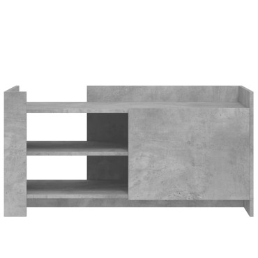 vidaXL Τραπεζάκι Σαλονιού Γκρι Σκυροδ. 100x50x50cm Επεξεργασμένο Ξύλο 1 τεμ.