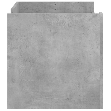 vidaXL Τραπεζάκι Σαλονιού Γκρι Σκυροδ. 100x50x50cm Επεξεργασμένο Ξύλο 1 τεμ.