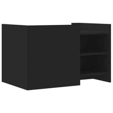 vidaXL Τραπεζάκι Σαλονιού Μαύρο 80x50x50cm Επεξεργασμένο Ξύλο 1 τεμ.