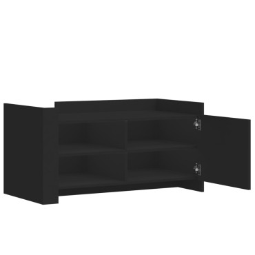 vidaXL Τραπεζάκι Σαλονιού Μαύρο 100x50x50cm Επεξεργασμένο Ξύλο 1 τεμ.