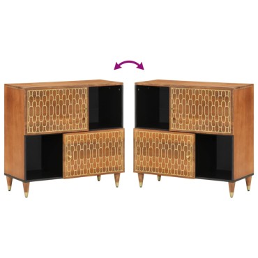 vidaXL Βοηθητικό Ντουλάπι 80x33x75cm από Μασίφ Ξύλο Μάνγκο 1 τεμ.
