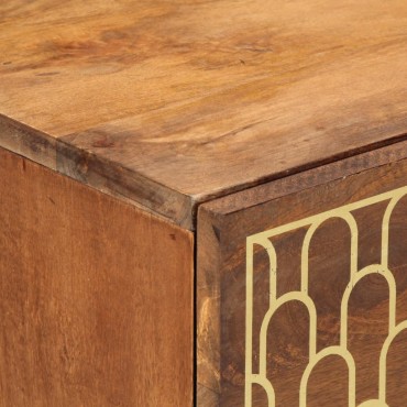 vidaXL Βοηθητικό Ντουλάπι 80x33x75cm από Μασίφ Ξύλο Μάνγκο 1 τεμ.