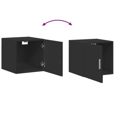 vidaXL Ντουλάπι Τοίχου Μαύρο 40x42,5x40cm Επεξεργασμένο Ξύλο 1 τεμ.
