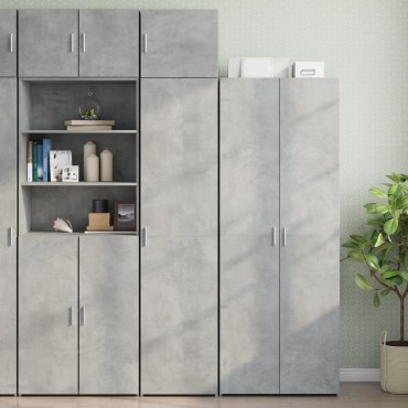 vidaXL Ντουλάπι Τοίχου Γκρι Σκυρ. 45x42,5x40cm Επεξεργασμένο Ξύλο 1 τεμ.