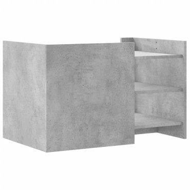 vidaXL Τραπεζάκι Σαλονιού Γκρι Σκυροδ. 80x50x50cm Επεξεργ. Ξύλο 1 τεμ.