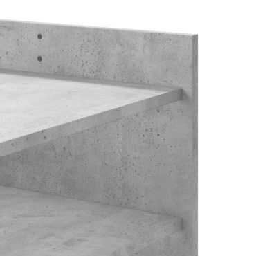 vidaXL Τραπεζάκι Σαλονιού Γκρι Σκυροδ. 80x50x50cm Επεξεργ. Ξύλο 1 τεμ.