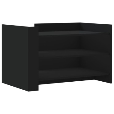 vidaXL Τραπεζάκι Σαλονιού Μαύρο 80x50x50cm Επεξεργασμένο Ξύλο 1 τεμ.