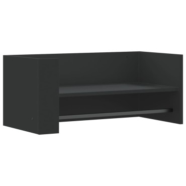 vidaXL Ράφι Τοίχου Μαύρη 70,5x35x30,5cm από Επεξεργασμένο Ξύλο 1 τεμ.