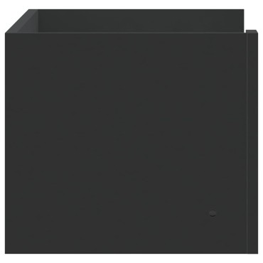 vidaXL Ράφι Τοίχου Μαύρη 70,5x35x30,5cm από Επεξεργασμένο Ξύλο 1 τεμ.