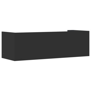 vidaXL Ραφιέρα Τοίχου Μαύρο 100x35x30,5cm από Επεξεργασμένο Ξύλο 1 τεμ.
