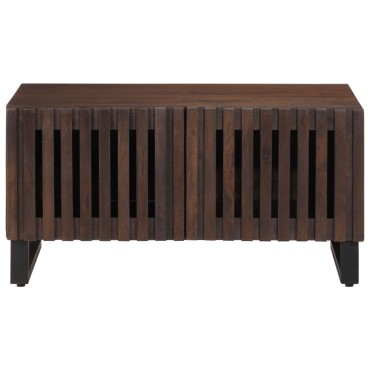vidaXL Τραπεζάκι Σαλονιού Καφέ/Μαύρο 80x51x40cm Μασίφ Ξύλο Μάνγκο 1 τεμ.