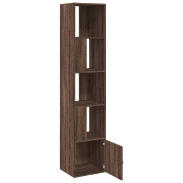 vidaXL Βιβλιοθήκη καφέ δρυς 40x36x189cm από Επεξεργασμένο Ξύλο 1 τεμ.
