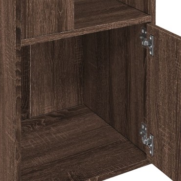 vidaXL Βιβλιοθήκη καφέ δρυς 40x36x189cm από Επεξεργασμένο Ξύλο 1 τεμ.