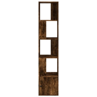 vidaXL Βιβλιοθήκη Καπνιστή Δρυς 40x36x189cm από Επεξεργασμένο Ξύλο 1 τεμ.