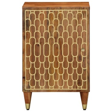vidaXL Ντουλάπι Μπάνιου 38x33x58cm από Μασίφ Ξύλο Μάνγκο 1 τεμ.
