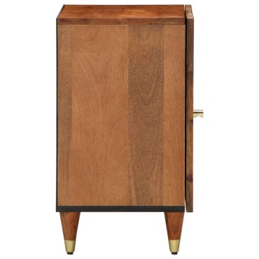 vidaXL Ντουλάπι Μπάνιου 38x33x58cm από Μασίφ Ξύλο Μάνγκο 1 τεμ.