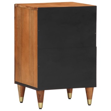 vidaXL Ντουλάπι Μπάνιου 38x33x58cm από Μασίφ Ξύλο Μάνγκο 1 τεμ.