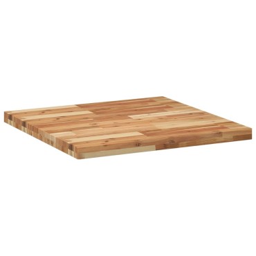 vidaXL Επιφάνεια Τραπεζιού Τετράγωνη 70x70x4cm Μασίφ Ξύλο Ακακίας 1 τεμ.