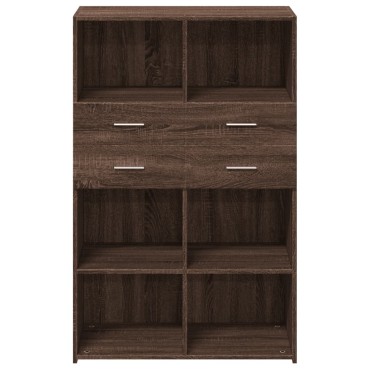 vidaXL Ντουλάπι Καφέ Δρυς 80x42,5x124cm από Επεξεργασμένο Ξύλο 1 τεμ.