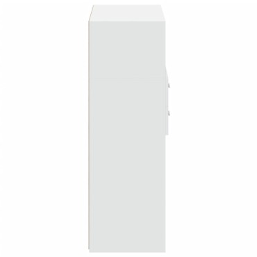 vidaXL Ντουλάπι Λευκό 80x42,5x124cm από Επεξεργασμένο Ξύλο 1 τεμ.