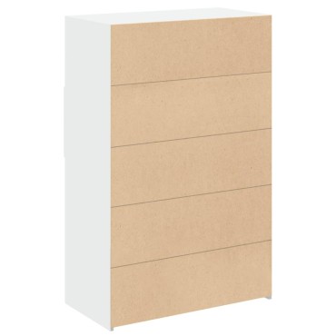 vidaXL Ντουλάπι Λευκό 80x42,5x124cm από Επεξεργασμένο Ξύλο 1 τεμ.