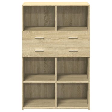 vidaXL Ντουλάπι Sonoma Δρυς 80x42,5x124cm από Επεξεργασμένο Ξύλο 1 τεμ.