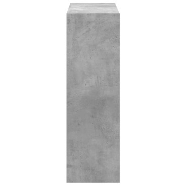 vidaXL Βιβλιοθήκη Γκρι Σκυροδέματος 102x32x102cm Επεξεργ. Ξύλο 1 τεμ.