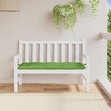 vidaXL Μαξιλάρι Πάγκου Κήπου Πράσινη Μελανζέ 120x50x7cm Ύφασμα
