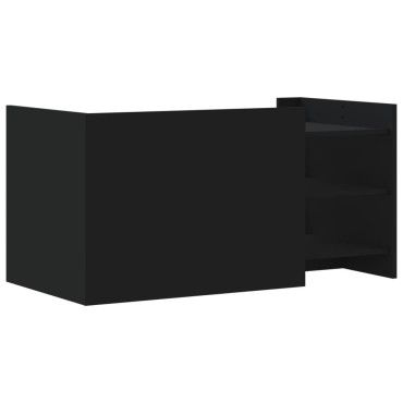 vidaXL Τραπεζάκι Σαλονιού Μαύρο 100x50x50cm Επεξεργασμένο Ξύλο 1 τεμ.