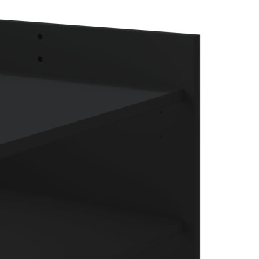 vidaXL Τραπεζάκι Σαλονιού Μαύρο 100x50x50cm Επεξεργασμένο Ξύλο 1 τεμ.