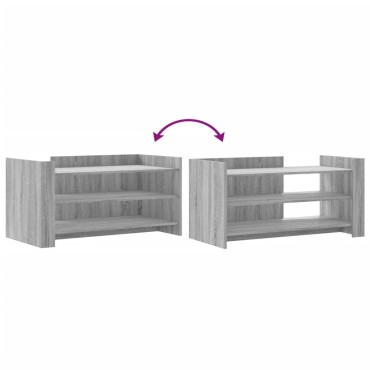 vidaXL Τραπεζάκι Σαλονιού Γκρι Sonoma 100x50x50cm Επεξεργασμένο Ξύλο 1 τεμ.