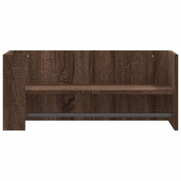 vidaXL Ραφιέρα Τοίχου Καφέ Δρυς 70,5x35x30,5cm Επεξεργασμένο Ξύλο 1 τεμ.