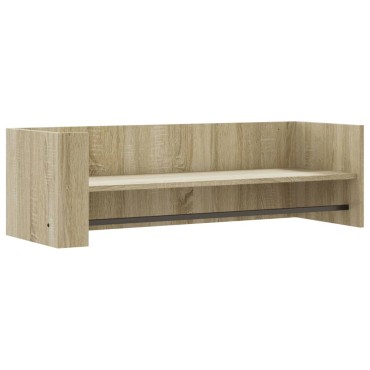 vidaXL Ράφι Τοίχου Sonoma Δρυς 100x35x30,5cm Επεξεργασμένο Ξύλο 1 τεμ.