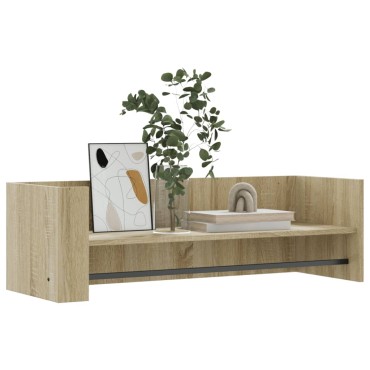 vidaXL Ράφι Τοίχου Sonoma Δρυς 100x35x30,5cm Επεξεργασμένο Ξύλο 1 τεμ.