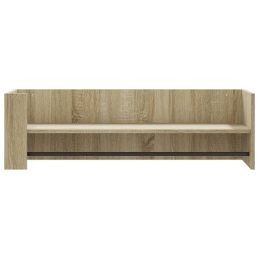 vidaXL Ράφι Τοίχου Sonoma Δρυς 100x35x30,5cm Επεξεργασμένο Ξύλο 1 τεμ.