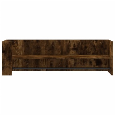 vidaXL Ραφιέρα Τοίχου Καπνιστή Δρυς 100x35x30,5cm Επεξεργασμένο Ξύλο 1 τεμ.