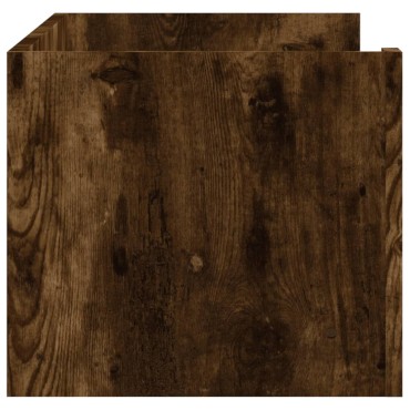 vidaXL Ραφιέρα Τοίχου Καπνιστή Δρυς 100x35x30,5cm Επεξεργασμένο Ξύλο 1 τεμ.