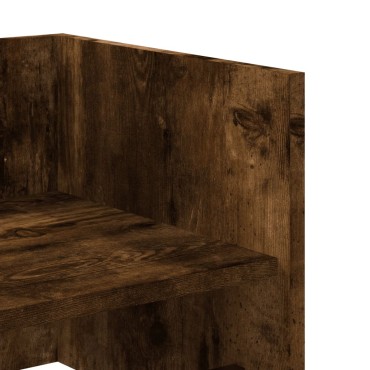 vidaXL Ραφιέρα Τοίχου Καπνιστή Δρυς 100x35x30,5cm Επεξεργασμένο Ξύλο 1 τεμ.