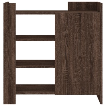 vidaXL Ραφιέρα Καφέ Δρυς 73,5x35x75cm από Επεξεργ. Ξύλο 1 τεμ.