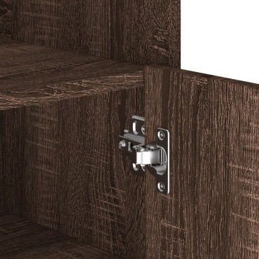 vidaXL Ραφιέρα Καφέ Δρυς 73,5x35x75cm από Επεξεργ. Ξύλο 1 τεμ.