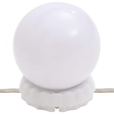 vidaXL Μπουντουάρ με LED Λευκό 80x41x144,5cm 1 τεμ.