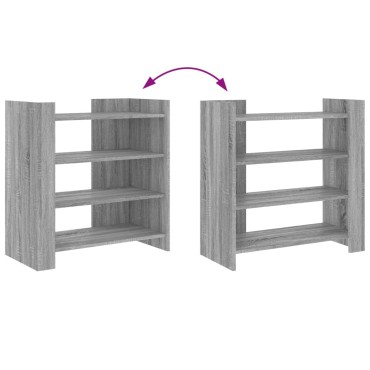 vidaXL Ντουλάπι Γκρι Sonoma 73,5x35x75cm από Επεξεργασμένο Ξύλο 1 τεμ.