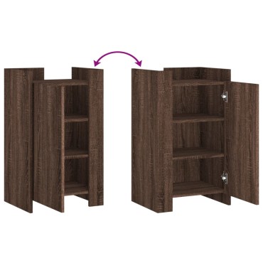 vidaXL Μπουφές Καφέ Δρυς 45x35x75cm από Επεξεργασμένο Ξύλο 1 τεμ.