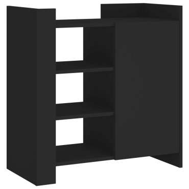 vidaXL Ντουλάπι Μαύρο 73,5x35x75cm από Επεξεργασμένο Ξύλο 1 τεμ.