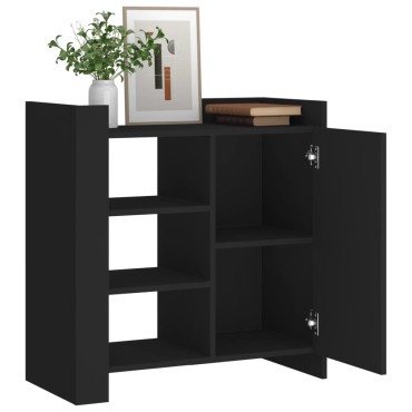 vidaXL Ντουλάπι Μαύρο 73,5x35x75cm από Επεξεργασμένο Ξύλο 1 τεμ.